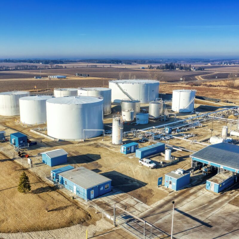 Oil storage tanks & Substation