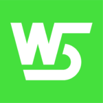 W5 Construction Logo Wordmark Transparent Background