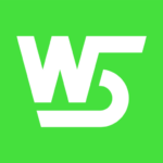 W5 Construction Logo Wordmark Transparent Background