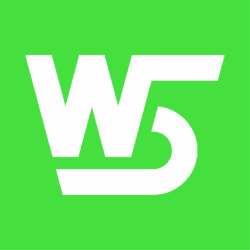 W5 Construction Logo Wordmark Transparent Background